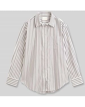 GANT Relaxed Fit Hemdbluse aus reiner Baumwolle - Weiß