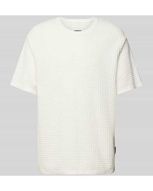 ARMEDANGELS T-Shirt mit gerippte Abschlüsse Modell 'GRAANMOSO' - Weiß