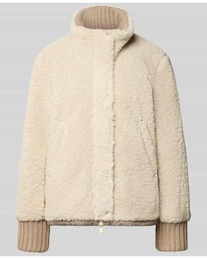 White Label Jacke aus Teddyfell mit Eingrifftaschen - Natur