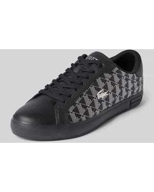 Lacoste Sneaker aus echtem Rindsleder - Schwarz
