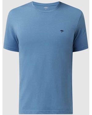 Fynch-Hatton T-Shirt Mit Logo-Print - Blau