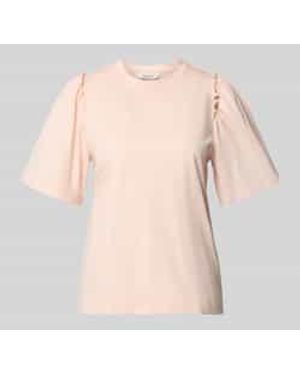 SELECTED Regular Fit T-Shirt Van Puur Katoen Model 'Penelope' - Naturel
