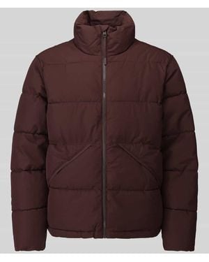 Only & Sons Steppjacke mit Stehkragen - Braun