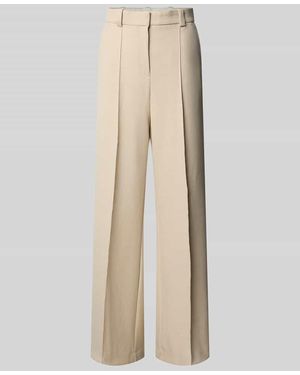 Mango Wide Fit Stoffhose mit Viskose-Anteil Modell 'Paris' - Natur