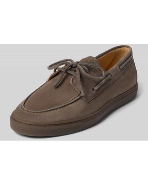 COPENHAGEN Sneaker mit Schnürverschluss - Braun