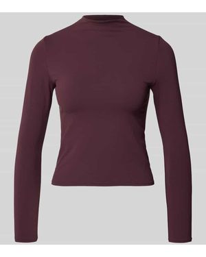 Fabletics Slim Fit Longsleeve mit Stehkragen - Lila