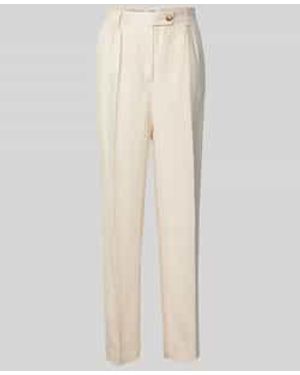 Ba&sh Regular Fit Bandplooibroek Met Persplooien - Naturel