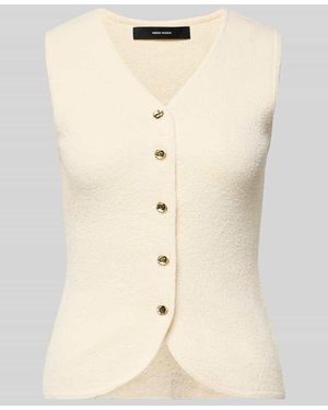 Vero Moda Slim Fit Weste mit Baumwoll-Anteil Modell 'SILVIA' - Natur