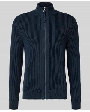Lerros Strickjacke mit Reißverschluss - Blau