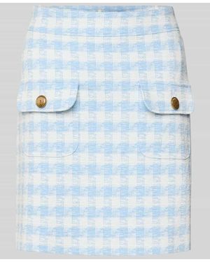 Seductive Minirock mit aufgesetzten Pattentaschen Modell 'PARIS' - Blau