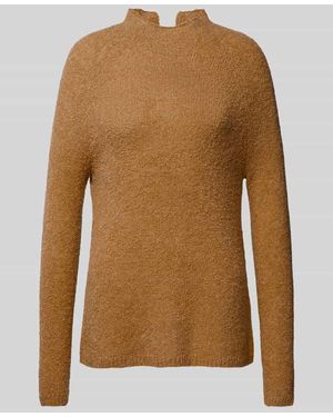 Brax Strickpullover mit Stehkragen Modell 'Lea' - Braun