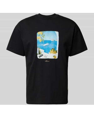 BLKVIS T-Shirt Mit Motiv- Und Label-Print Modell 'Calmare' - Schwarz