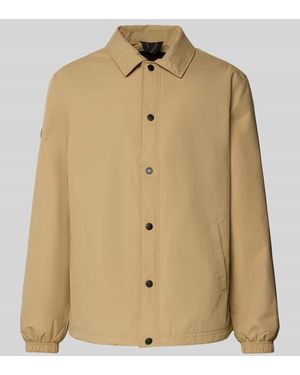 Superdry Jacke mit Umlegekragen und Eingrifftaschen - Natur