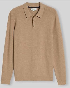Tom Tailor Regular Fit Pullover mit Polokragen - Natur