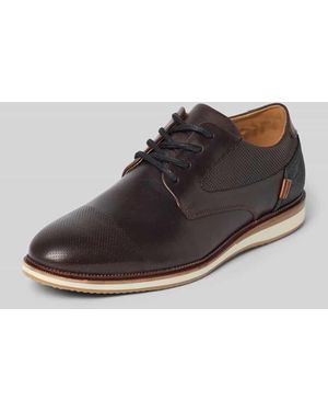 Bullboxer Schnürschuhe aus echtem Leder - Braun