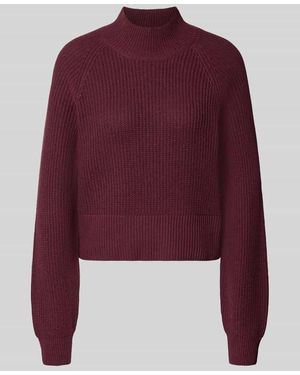 Noisy May Regular Fit Pullover Baumwoll-Mix Modell 'Dara' - Rot