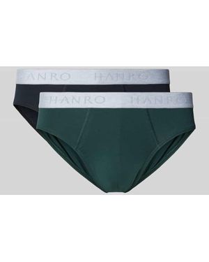 Hanro Slip Mit Label-Bund Im 2Er-Pack - Grün