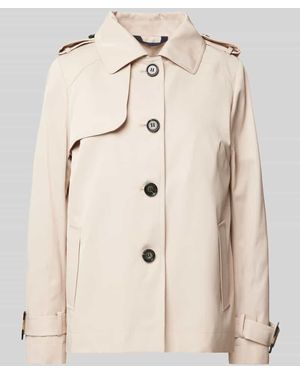 christian berg Trenchcoat mit Ärmelriegeln und Eingrifftaschen - Natur