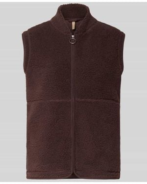 Soya Concept Regular Fit Weste mit Stehkragen Modell 'SC-ONYX 3' - Braun