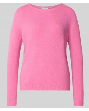 Rich & Royal Strickpullover mit gerippten Abschlüssen - Pink