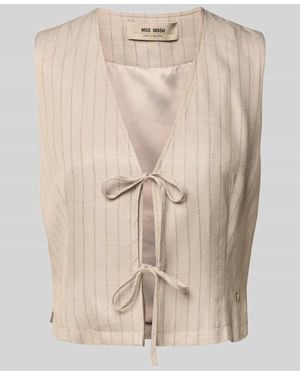 Mos Mosh Weste mit Schnürverschluss Modell 'ELVA INAH' - Natur