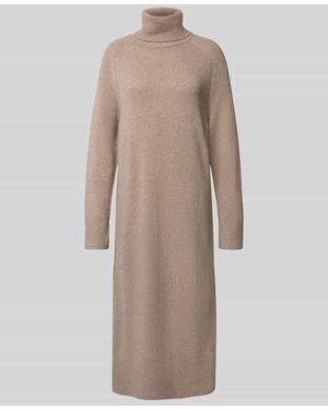 GANT Strickkleid mit Kaschmir-Anteil und Rollkragen - Natur