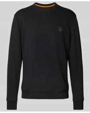 BOSS Sweatshirt Met Labeldetail, Model 'Westart' - Zwart