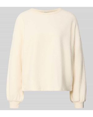 American Vintage Relaxed Fit Sweatshirt in Frottee-Optik Modell 'Bobypark' - Natur