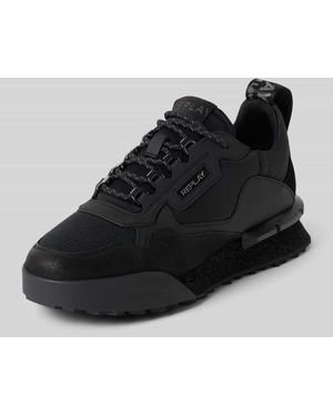 Replay Sneaker mit Label-Details Modell 'FIELD' - Schwarz