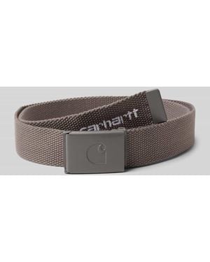 Carhartt Gürtel mit Logo-Stitching Modell 'Tonal' - Grau