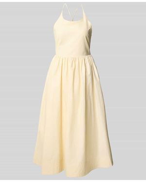 Suncoo Paris Midikleid mit Eingrifftaschen Modell 'COVER' - Natur