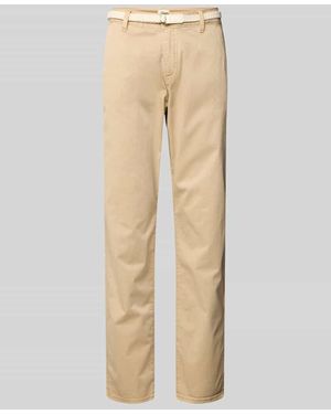 S.oliver Regular Fit Chino aus Baumwoll-Mix - Natur