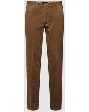EUREX by BRAX Cordhose mit Modell 'JIM' - Braun
