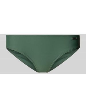 Venice Beach Bikini-Hose Mit Label-Applikation Modell 'Summer' - Grün