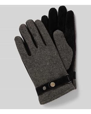 Bugatti Handschuhe Mit Verstellbarem Druckknopfriegel - Schwarz