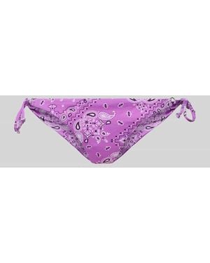 Banana Moon Bikini-Slip mit seitlicher Schnürung Modell 'LINA' - Lila