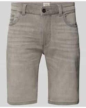Camel Active Korte Regular Fit Jeans - Grijs
