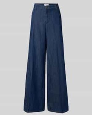 Marella Jeans Met Wijde Benen En Achterzak - Blauw