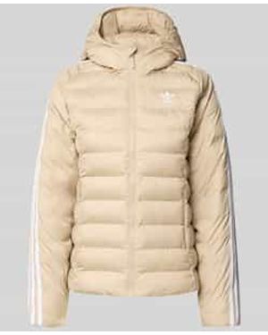 adidas Originals Gewatteerd Jack Met Labelstitching - Naturel