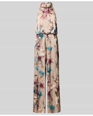 VM VERA MONT Relaxed Fit Jumpsuit mit floralem Allover-Print - Weiß