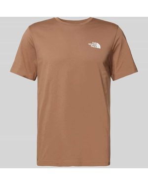 The North Face T-Shirt Mit Label-Print Modell 'Simple Dome' - Braun