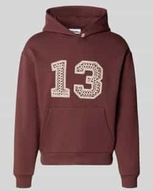 Review Hoodie Met Kettingborduursel En Kangoeroezak - Rood