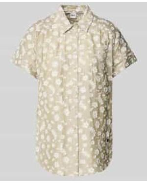 Brax Regular Fit Blouse Met Knoopsluiting - Naturel