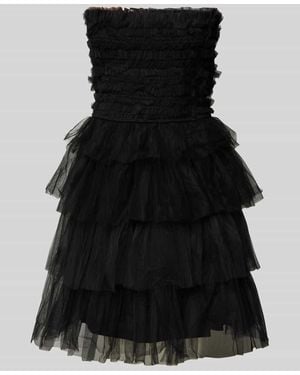 LACE & BEADS Cocktailkleid Im Bandeau-Design - Schwarz
