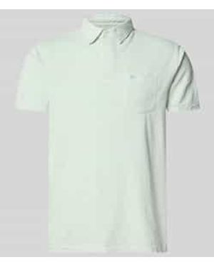 Superdry Slim Fit Poloshirt Met Borstzak - Groen