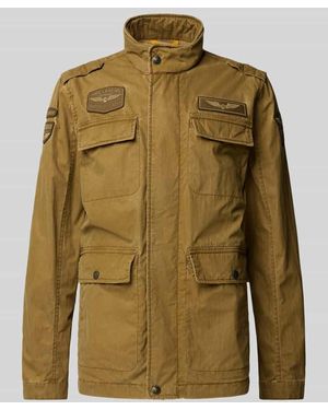 PME LEGEND Jacke Mit Pattentaschen Modell 'Cargoyet' - Grün