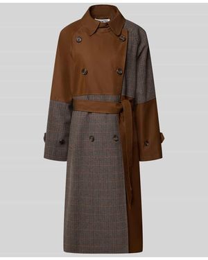 Essentiel Antwerp Loose Fit Mantel aus Woll-Mix Modell 'KAGU' - Braun