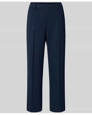 SteHmann Straight Fit Culotte aus Viskose-Mix Modell 'Fenja' - Blau