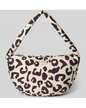 Studio Noos Shoulder Bag mit Logo-Patch - Mettallic