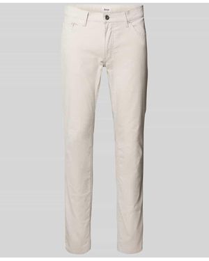Brax Slim Fit Hose im 5-Pocket-Design Modell 'CHUCK' - Weiß